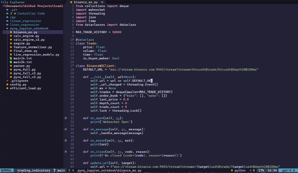 This is what a real coding session looks like in my setup. No fluff, and no distractions, I can fully focus on the code.